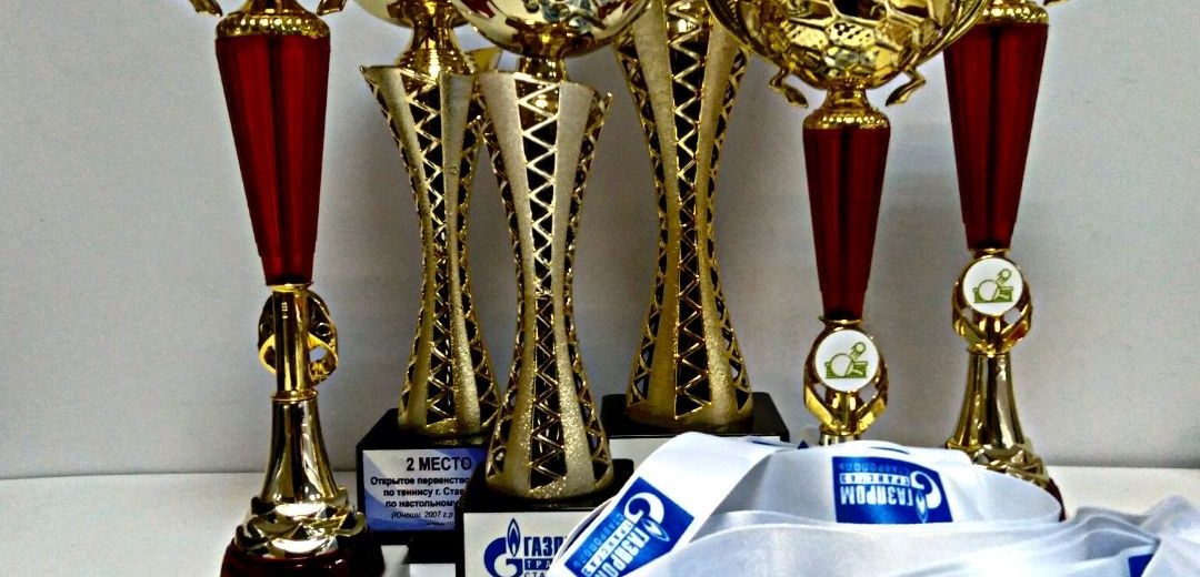 Компанией "Сан-Сан" изготовлены награды и сувениры для Ставропольской школы по теннису