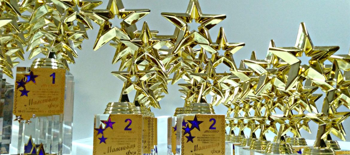 «Волшебные» комплекты наград для первенства Республики Калмыкия по художественной гимнастике
